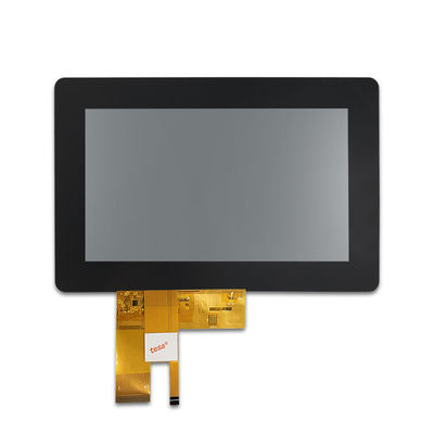 صفحه نمایش لمسی 7 اینچی PCAP 800x480 رزولوشن 300cd/m2 انتقال روشنایی