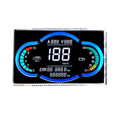 مونوکروم سفارشی صفحه نمایش LCD قابل تغییر 7 بخش برای سرعت سنج