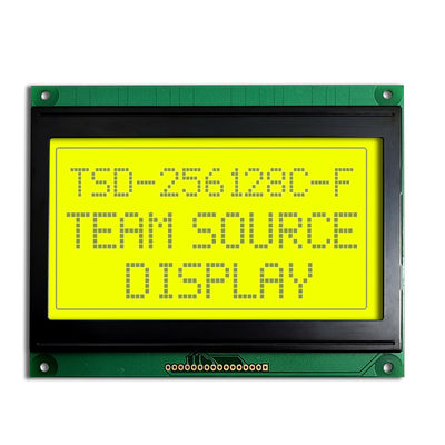ماژول نمایشگر LCD تک رنگ گرافیکی تک رنگ FSTN انتقال مثبت مثبت COB 256x128