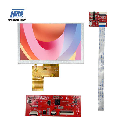 صفحه نمایش 500nits رنگی TFT UART LCD 5 اینچی با وضوح 800x480 آی سی ST7262