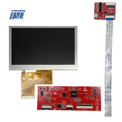 پروتکل UART 4.3 اینچی 480x272 صفحه نمایش خازنی ال سی دی رابط HMI با CTP