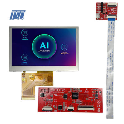 پنل HMI 480x272 ال سی دی TN UART 20pin، صفحه نمایش ماژول ال سی دی TFT 4.3 اینچی Esp32