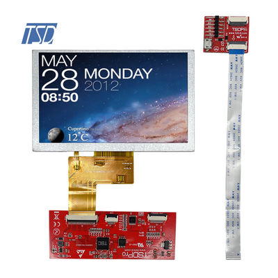 رابط UART خازنی Tft LCD نمایشگر ماژول 800x480 Hmi 5 اینچی