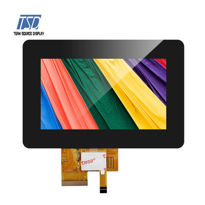 رابط RGB 280nits Luminance TFT LCD نمایشگر HX8257 IC 4.3 اینچی 480x272 با CTP