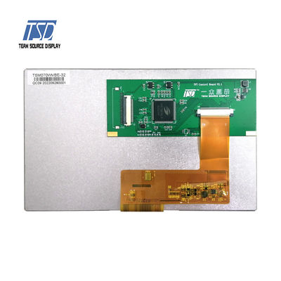 UART 7 Inch 500 Nits 800x480 TN ماژول LCD هوشمند RGB PN TSM070WVBE-32