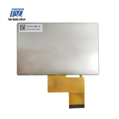 نمایشگر 4.3 اینچی RGB 24 بیتی 1000 نیت TSD IPS LCD برای استفاده در فضای باز