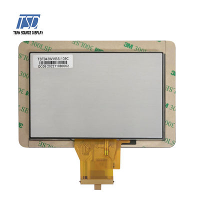 صفحه نمایش IPS TFT LCD درجه خودرو 4.3 اینچ انتقال دهنده 800x480\