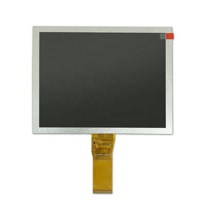 12 ساعت 8.0 اینچ صفحه نمایش 800x600 LCD پنل RGB-24bit رابط 24LED برای کاربردهای صنعتی