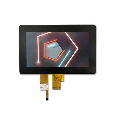 صفحه نمایش لمسی 800nits TFT LCD، صفحه نمایش لمسی خازنی Tft 7.0 اینچی LVDS