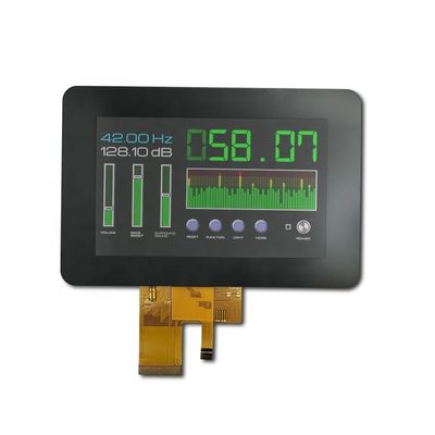 صفحه نمایش RGB 5 اینچی Tft LCD، صفحه نمایش لمسی خازنی Tft 800x480 نقطه