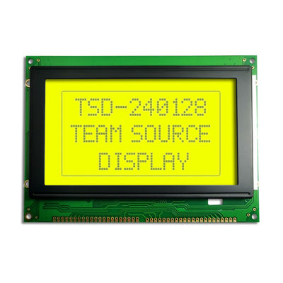 240X128 STN زرد آبی مثبت ماژول صفحه نمایش LCD تک رنگ گرافیکی COB