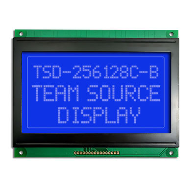 ماژول LCD 256x128 STN FSTN COB با نور پس زمینه سبز آبی و زرد