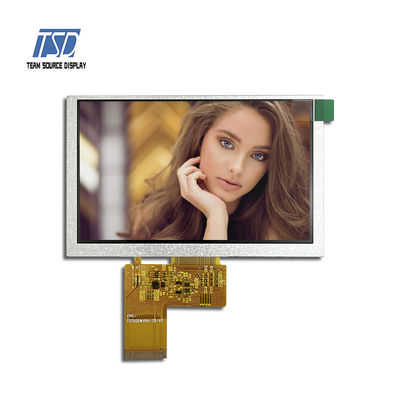 صفحه نمایش 5.0 اینچی 800x480 ST7262 IC 500nits TFT LCD با رابط TTL