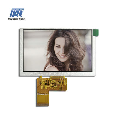 صفحه نمایش 5.0 اینچی 800x480 ST7262 IC 500nits TFT LCD با رابط TTL
