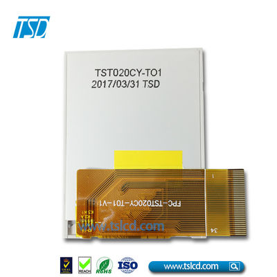 2 اینچ 2 اینچ 176xRGBx220 رزولوشن TN مقاومتی رنگی TFT LCD صفحه لمسی ماژول نمایش رابط MCU